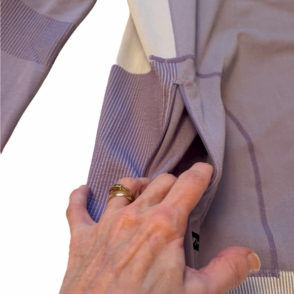 Levelwear Verse Crocus women's top-asymmetrical neck zip-front pocket zip-Large - Picture 7 of 11